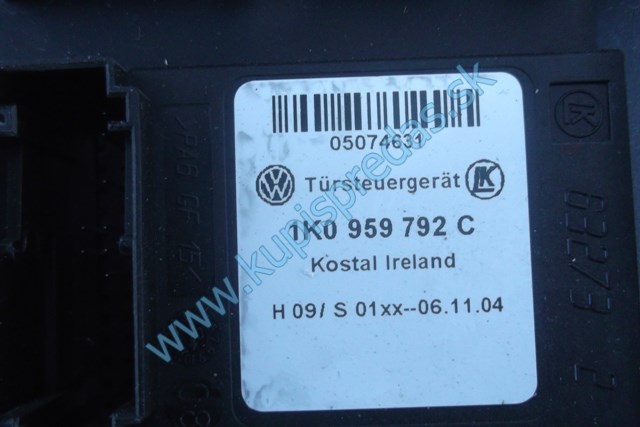 pravé predné stahovanie okna elektrické na vw caddy, 1t0837756